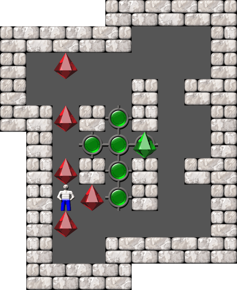 Sokoban Mass Remodel level 1973